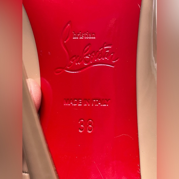 Louboutin 100mm patent leather heels - Picture 2 of 13